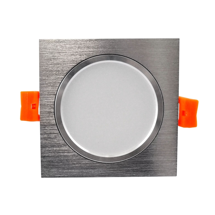 LED įleidžiamas lubinis šviestuvas VENUS LED/7W/230V sidabras kampinis