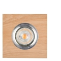 LED įleidžiamas lubinis šviestuvas VITAR 1xGU10/5W/230V CRI 90 ąžuolas