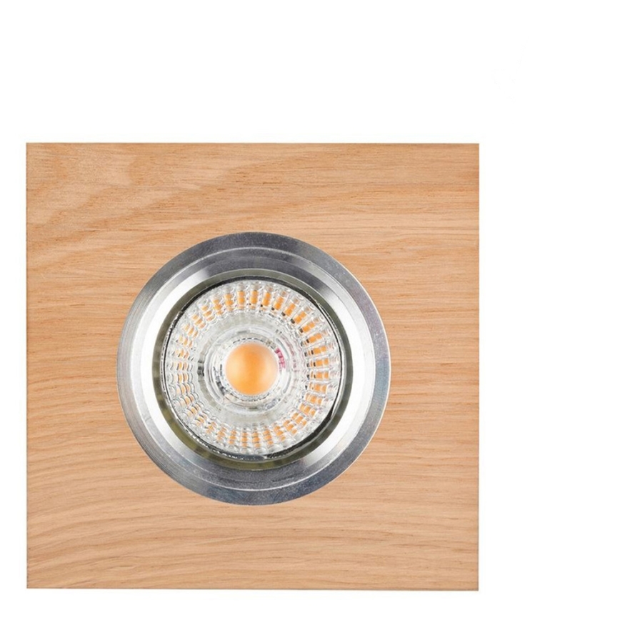 LED įleidžiamas lubinis šviestuvas VITAR 1xGU10/5W/230V CRI 90 ąžuolas