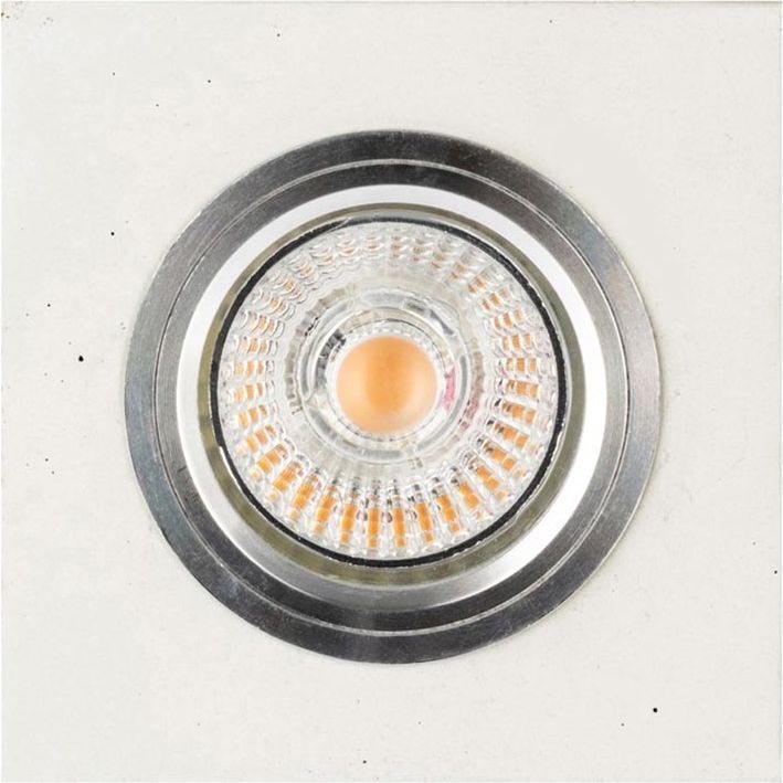 LED įleidžiamas lubinis šviestuvas VITAR 1xGU10/5W/230V CRI 90 betonas – FSC sertifikuota