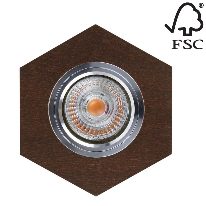 LED įleidžiamas lubinis šviestuvas VITAR 1xGU10/5W/230V CRI 90 bukas – FSC sertifikuota