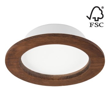 LED įleidžiamas lubinis šviestuvas WOODY SPOT LED/12,5W/230V 3000K vyšnia ø 16 cm