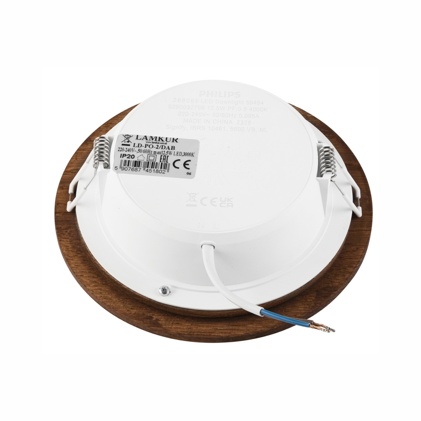 LED įleidžiamas lubinis šviestuvas WOODY SPOT LED/12,5W/230V 3000K vyšnia ø 16 cm
