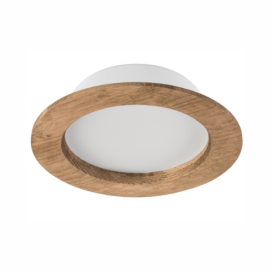 LED įleidžiamas lubinis šviestuvas WOODY SPOT LED/12,5W/230V 4000K graikinis riešutas ø 16 cm
