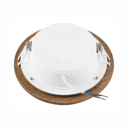 LED įleidžiamas lubinis šviestuvas WOODY SPOT LED/12,5W/230V 4000K graikinis riešutas ø 16 cm