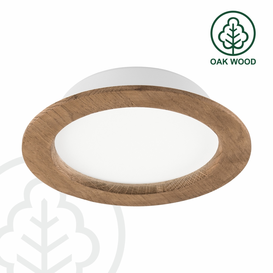 LED įleidžiamas lubinis šviestuvas WOODY SPOT LED/16,5W/230V 4000K graikinis riešutas ø 18,5 cm