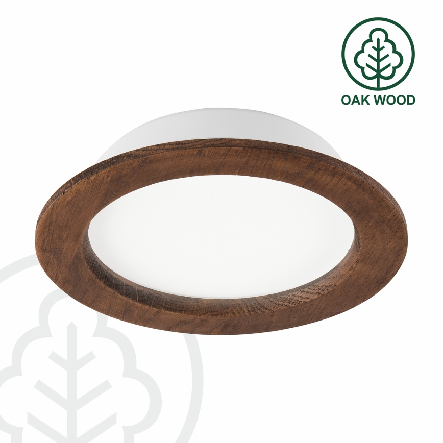 LED įleidžiamas lubinis šviestuvas WOODY SPOT LED/16,5W/230V 4000K vyšnia ø 18,5 cm