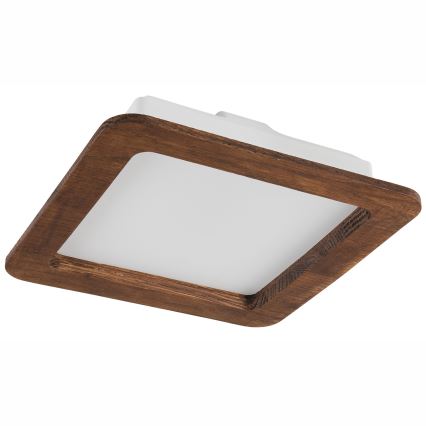 LED įleidžiamas lubinis šviestuvas WOODY SPOT LED/17W/230V 3000K vyšnia 18,5x18,5 cm