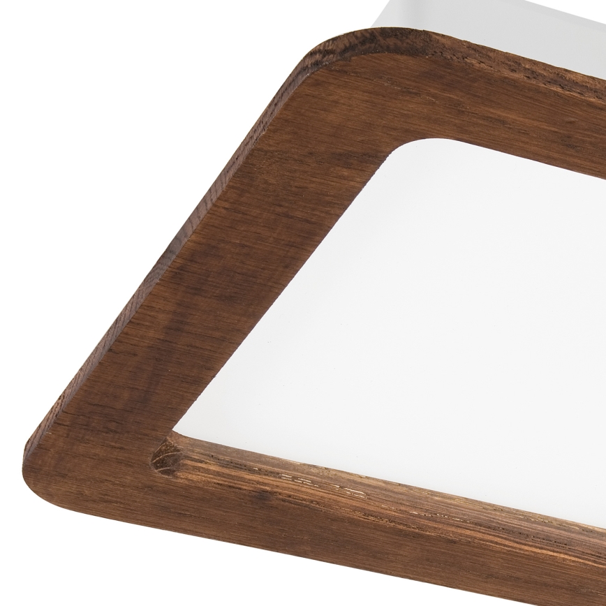 LED įleidžiamas lubinis šviestuvas WOODY SPOT LED/17W/230V 3000K vyšnia 18,5x18,5 cm