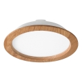 LED įleidžiamas lubinis šviestuvas WOODY SPOT LED/23,5W/230V 4000K ąžuolas ø 23,5 cm