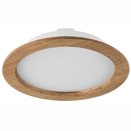 LED įleidžiamas lubinis šviestuvas WOODY SPOT LED/23,5W/230V 4000K graikinis riešutas ø 23,5 cm