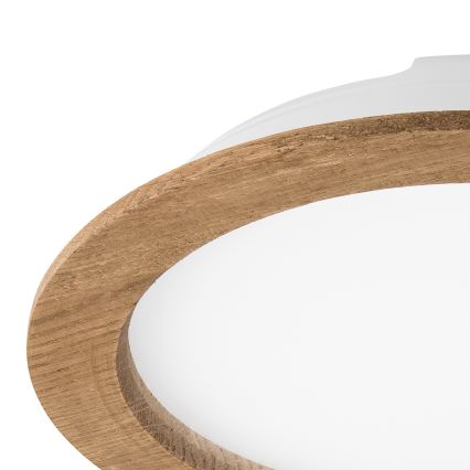 LED įleidžiamas lubinis šviestuvas WOODY SPOT LED/23,5W/230V 4000K graikinis riešutas ø 23,5 cm