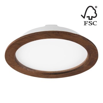 LED įleidžiamas lubinis šviestuvas WOODY SPOT LED/23,5W/230V 4000K vyšnia ø 23,5 cm