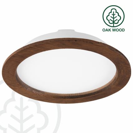 LED įleidžiamas lubinis šviestuvas WOODY SPOT LED/23,5W/230V 4000K vyšnia ø 23,5 cm