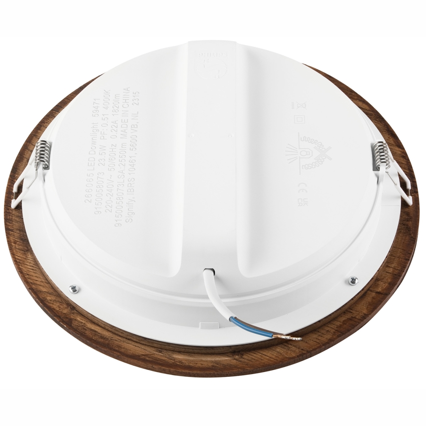 LED įleidžiamas lubinis šviestuvas WOODY SPOT LED/23,5W/230V 4000K vyšnia ø 23,5 cm