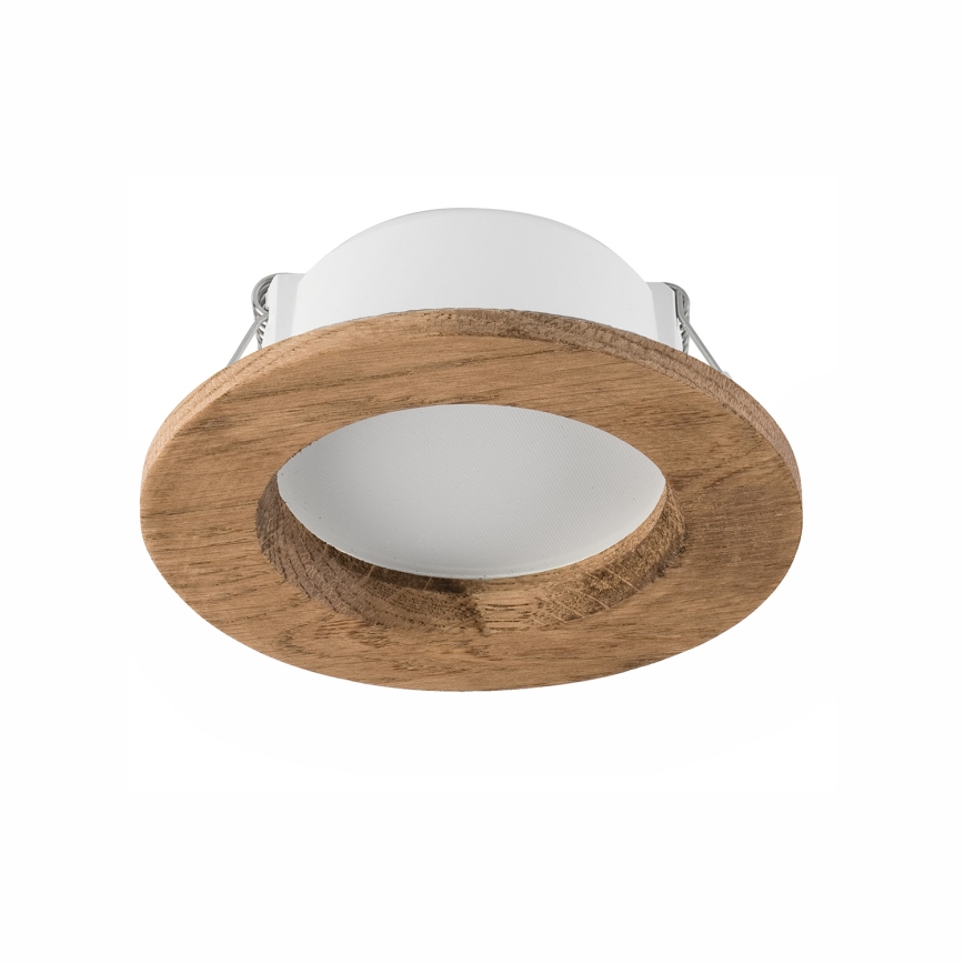 LED įleidžiamas lubinis šviestuvas WOODY SPOT LED/5,5W/230V 4000K graikinis riešutas ø 10 cm