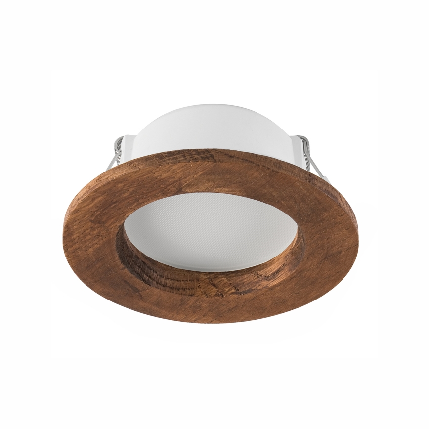 LED įleidžiamas lubinis šviestuvas WOODY SPOT LED/5,5W/230V 4000K vyšnia ø 10 cm