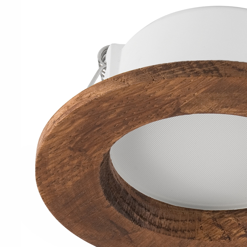 LED įleidžiamas lubinis šviestuvas WOODY SPOT LED/5,5W/230V 4000K vyšnia ø 10 cm