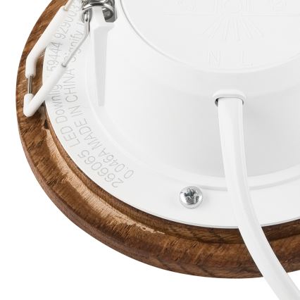 LED įleidžiamas lubinis šviestuvas WOODY SPOT LED/5,5W/230V 4000K vyšnia ø 10 cm