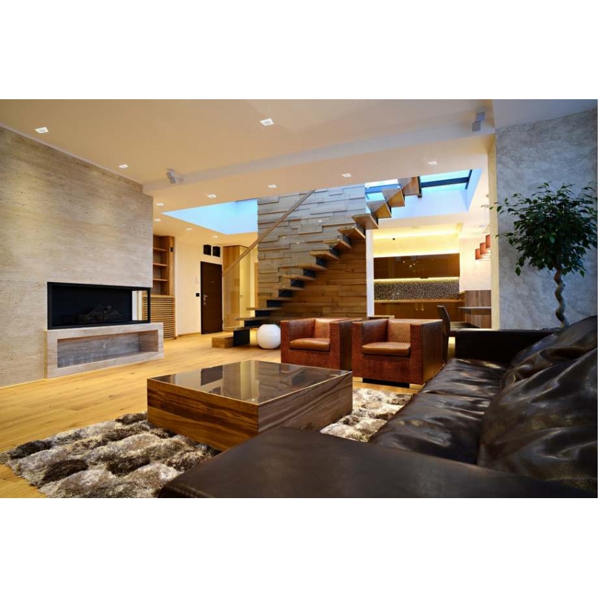 LED įleidžiamas lubinis vonios šviestuvas BONO LED/8W/230V 3000K IP65 balta