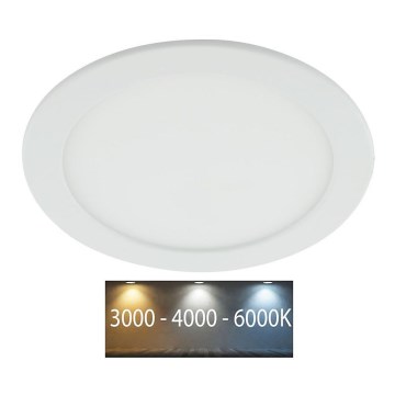 LED įleidžiamas lubinis vonios šviestuvas LED/18W/230V 3000/4000/6000K IP44