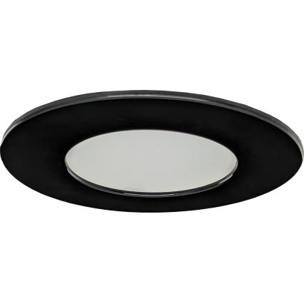 LED įleidžiamas lubinis vonios šviestuvas BONO LED/8W/230V 3000K IP65 juoda