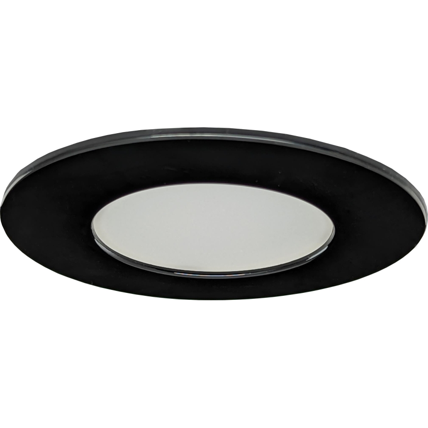 LED įleidžiamas lubinis vonios šviestuvas BONO LED/8W/230V 4000K IP65 juoda