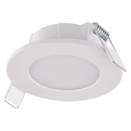 LED įleidžiamas lubinis vonios šviestuvas LORI LED/4,5W/230V IP65 2700/4000K diametras 8,5 cm balta