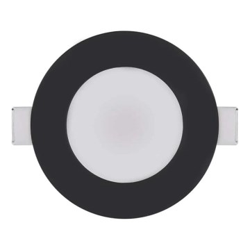 LED įleidžiamas lubinis vonios šviestuvas LORI LED/4,5W/230V IP65 2700/4000K diametras 8,5 cm juoda