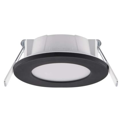 LED įleidžiamas lubinis vonios šviestuvas LORI LED/4,5W/230V IP65 2700/4000K diametras 8,5 cm juoda