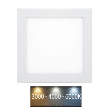 LED įleidžiamas lubinis vonios šviestuvas RAFA LED/25W/230V 3000/4000/6000K 30x30 cm IP44 balta