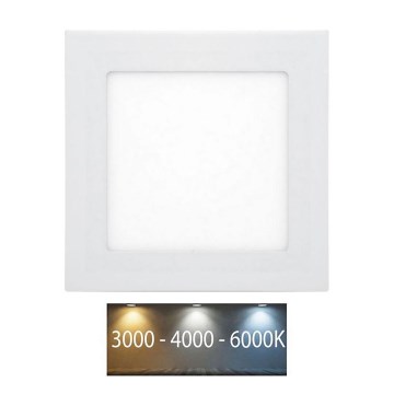 LED įleidžiamas lubinis vonios šviestuvas RAFA LED/6W/230V 3000/4000/6000K 12x12 cm IP44 balta
