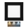 LED įleidžiamas lubinis vonios šviestuvas RAFA LED/6W/230V 3000/4000/6000K 12x12 cm IP44 juoda