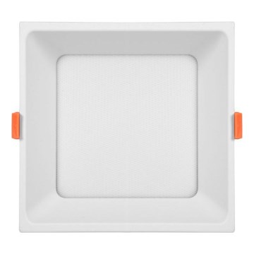 LED įleidžiamas lubinis vonios šviestuvas TONY LED/24W/230V 3000/4000/6500K 17x17 cm IP44 balta