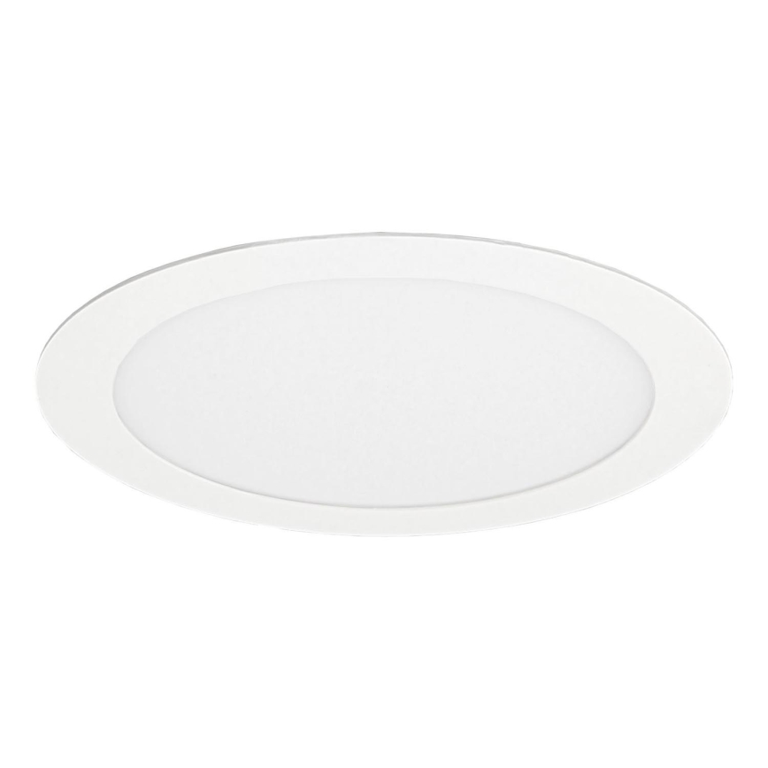 LED įleidžiamas lubinis vonios šviestuvas VEGA LED/12W/230V 3800K diametras 16,8 cm IP44 sniegas balta