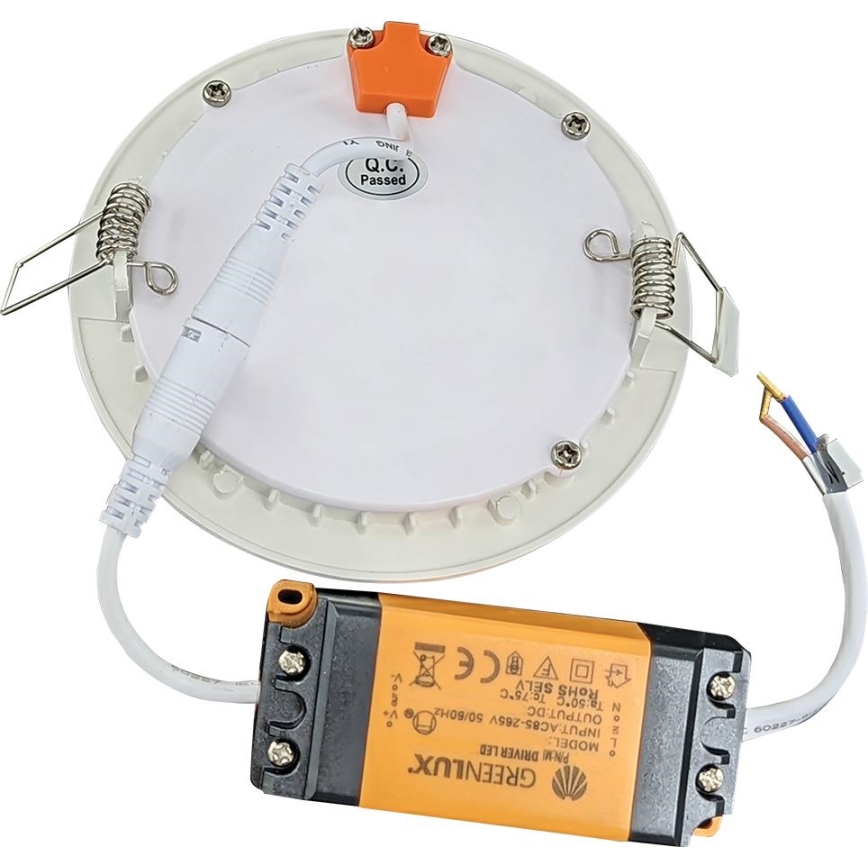LED įleidžiamas lubinis vonios šviestuvas VEGA LED/6W/230V 2800K diametras 11,8 cm IP44