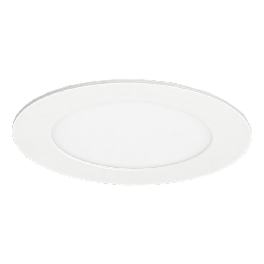 LED įleidžiamas lubinis vonios šviestuvas VEGA LED/6W/230V 2800K diametras 11,8 cm IP44 sniegas balta