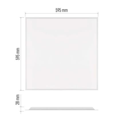 LED įleidžiamas lubų panelis DIXXO LED/36W/230V 4000K 60x60 cm balta