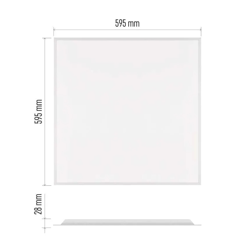 LED įleidžiamas lubų panelis DIXXO LED/36W/230V 4000K 60x60 cm balta