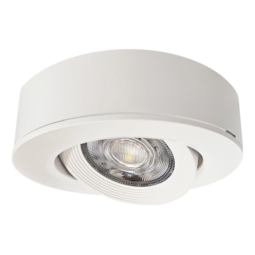 LED Įleidžiamas/montuojamas ant paviršiaus Akcentinis šviestuvas 2in1 LED/5W/230V 4200K diametras 9,3 cm balta