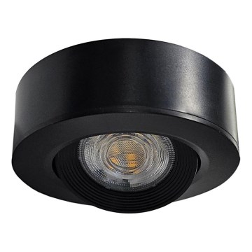 LED Įleidžiamas/montuojamas ant paviršiaus Akcentinis šviestuvas 2in1 LED/5W/230V 4200K diametras 9,3 cm juoda