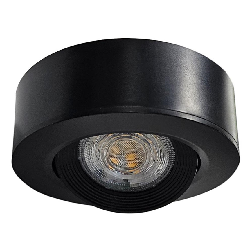 LED Įleidžiamas/montuojamas ant paviršiaus Akcentinis šviestuvas 2in1 LED/5W/230V 4200K diametras 9,3 cm juoda