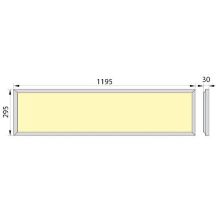 LED Įleidžiamas skydelis OREGA PLUS 120 LED/40W/230V 4000K IP40