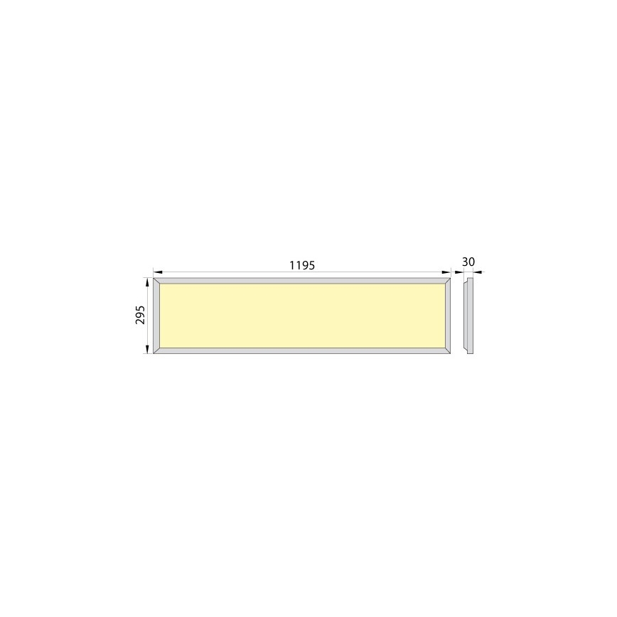 LED Įleidžiamas skydelis OREGA PLUS 120 LED/40W/230V 4000K IP40