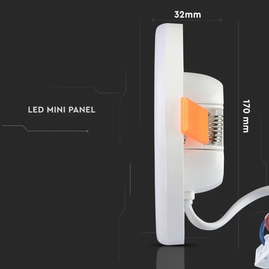 LED Įleidžiamas šviestuvas SAMSUNG CHIP LED/18W/230V 3000K