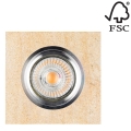 LED Įleidžiamas šviestuvas VITAR 1xGU10/5W/230V akmuo + FSC sertifikuota