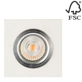 LED Įleidžiamas šviestuvas VITAR 1xGU10/5W/230V betonas + FSC sertifikuota