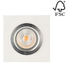 LED Įleidžiamas šviestuvas VITAR 1xGU10/5W/230V betonas + FSC sertifikuota