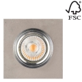 LED Įleidžiamas šviestuvas VITAR 1xGU10/5W/230V betono + FSC sertifikuota