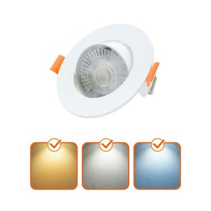 LED įleidžiamasis lubų šviestuvas BRINO LED/3/5/7W/230V 3000/4000/6500K baltas